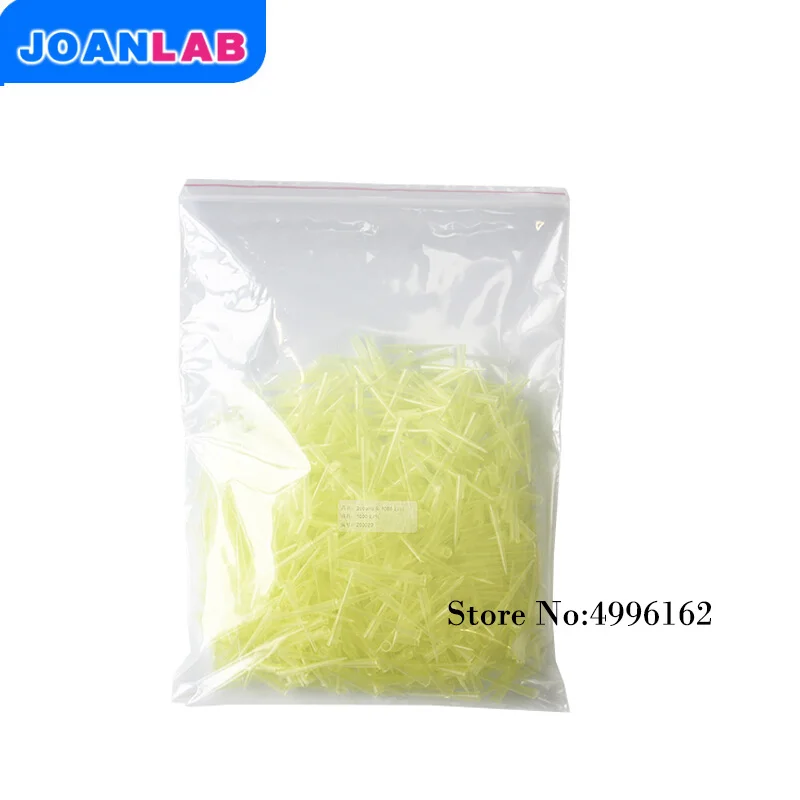 

Disposable Plastic Pipette Tips 6*50 mm Match Dlab Brand Pipettor Universal Yellow Pipet Tips for 20-200ul 1000pcs/bag