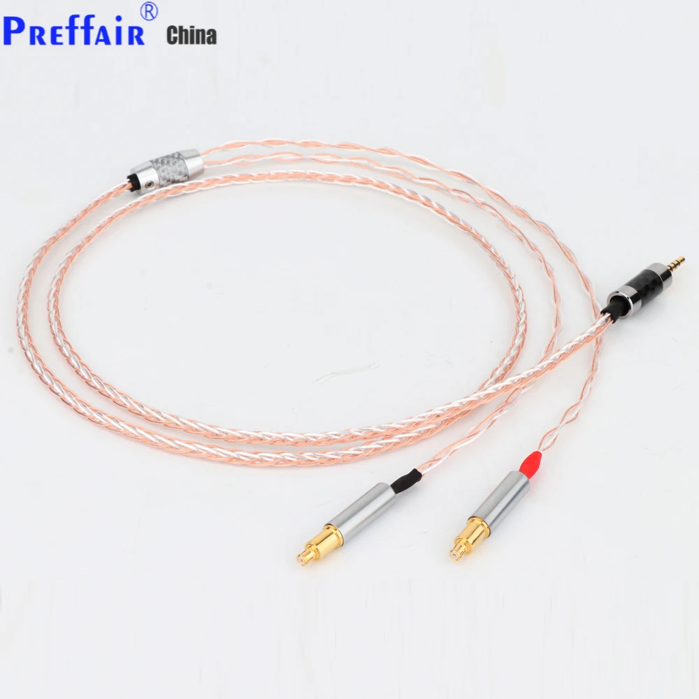 8 Core OCC silver-plate Earphone Cable For Audio Technica ATH-AP2000Ti ATH-WP900 L5000 AWKT AWAS Headphone