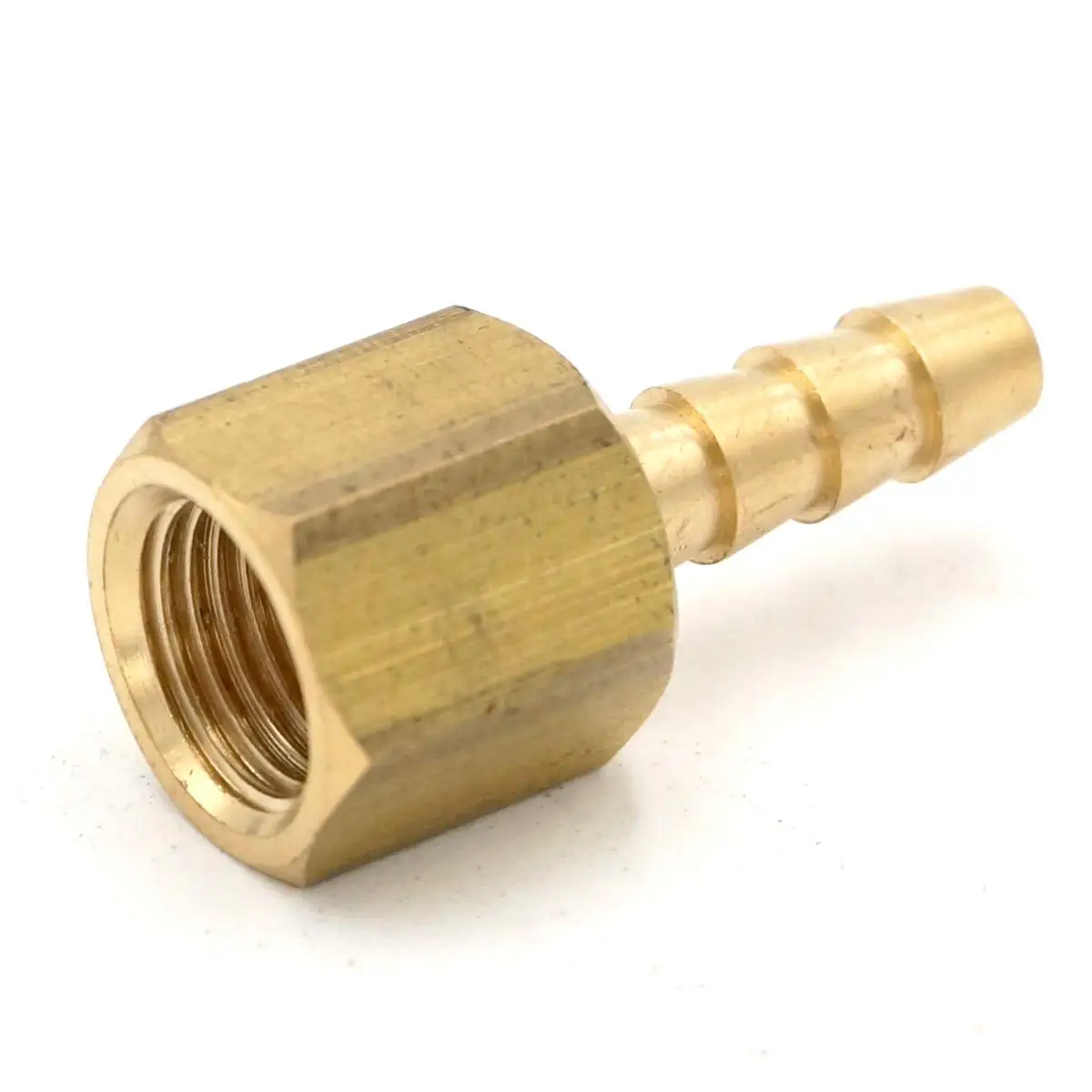 

1/8" NPT Female x 3/16" Hose Barbed Tail Brass Fuel Fittings Connectors Adapters Max Pressure 229 PSI