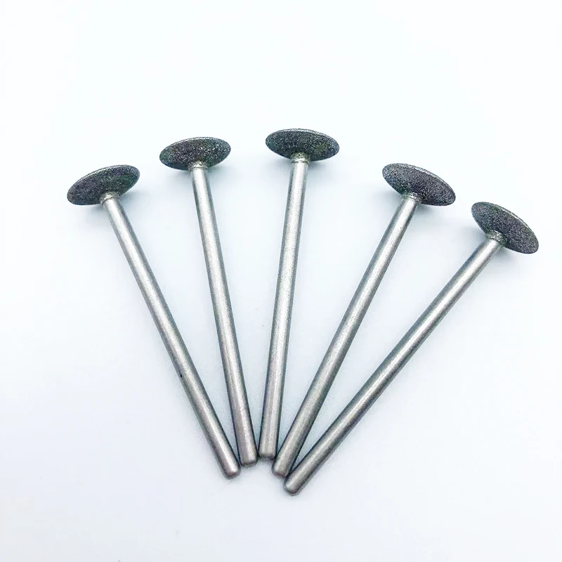 5pcs Dental Lab Laboratory Tools Dental Materials Polisher Burnisher Equipment Polishing Diamond Bur HP Shank 2.35mm