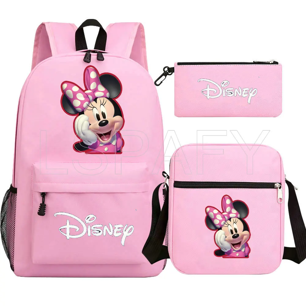 School Bags for Girls Boys Bookbag Student Streetwear Minnie Mouse Backpack Children Backpacks Kids Backpack Bags Sets