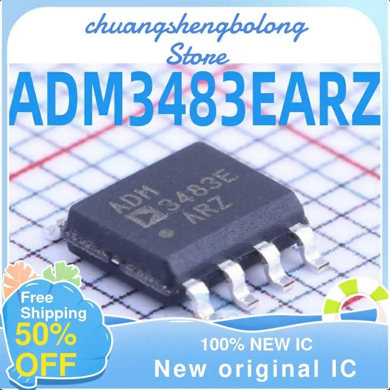 

10PCS ADM3483 ADM3483E ADM3483EARZ ADM3483EAR SOP-8 New original IC