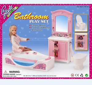 Barbie toilet set furniture clearance