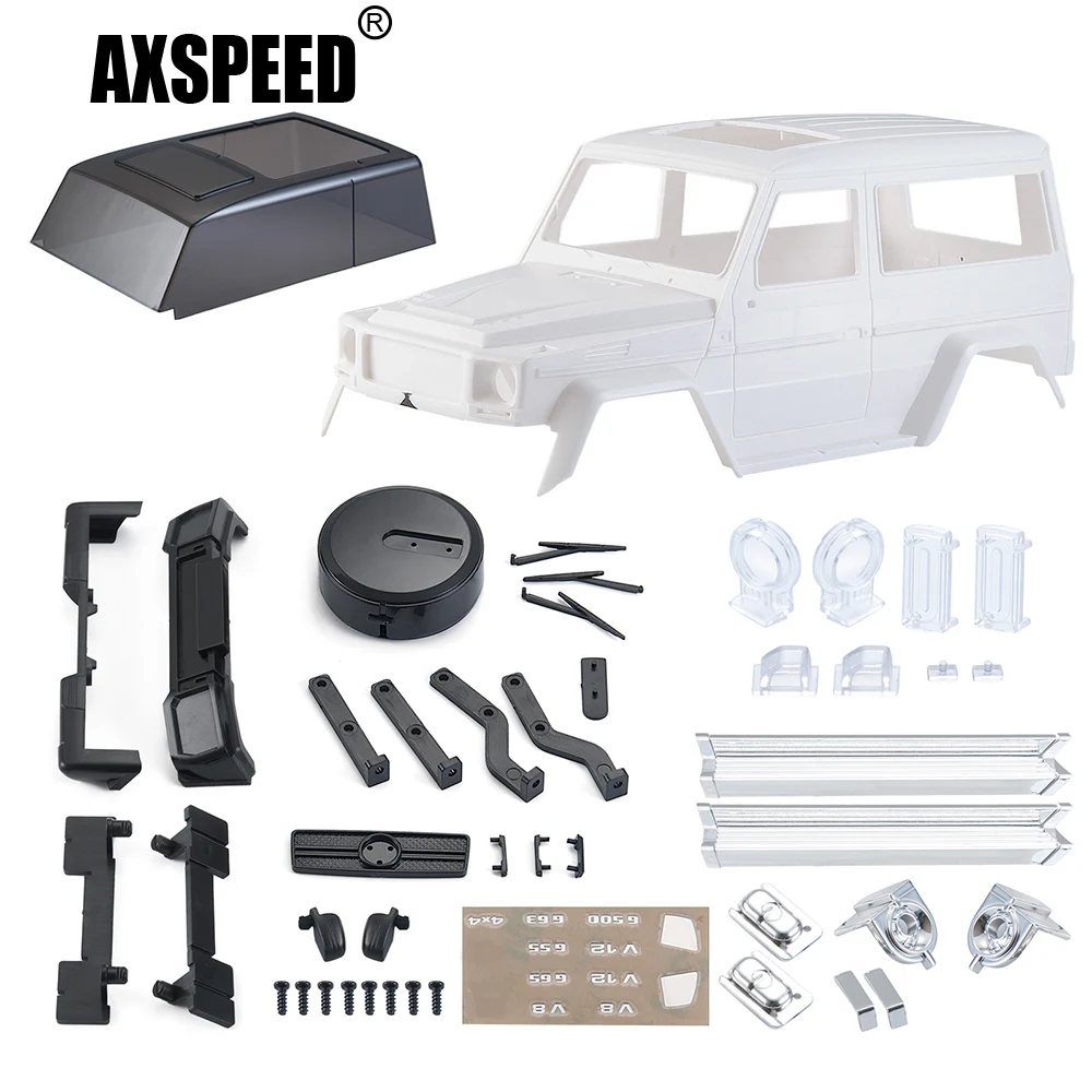 AXSPEED Hard Plastic Car Shell Body Kit tergicristalli paraurti Light Cover per Kyosho Jimny JEEP 32521 1/18 RC Crawler Car Model Parts