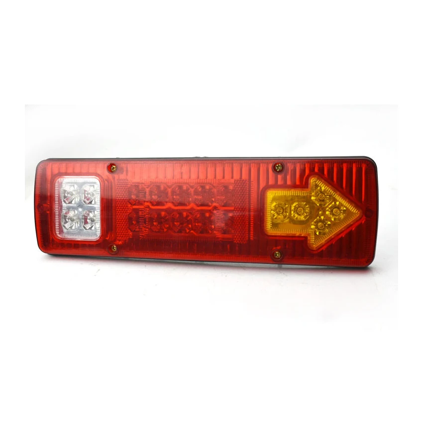 12v/24v waterproof a substituição da lâmpada de freio da luz da cauda do sinal de volta luz indicadora traseira da cauda-branco, escudo vermelho