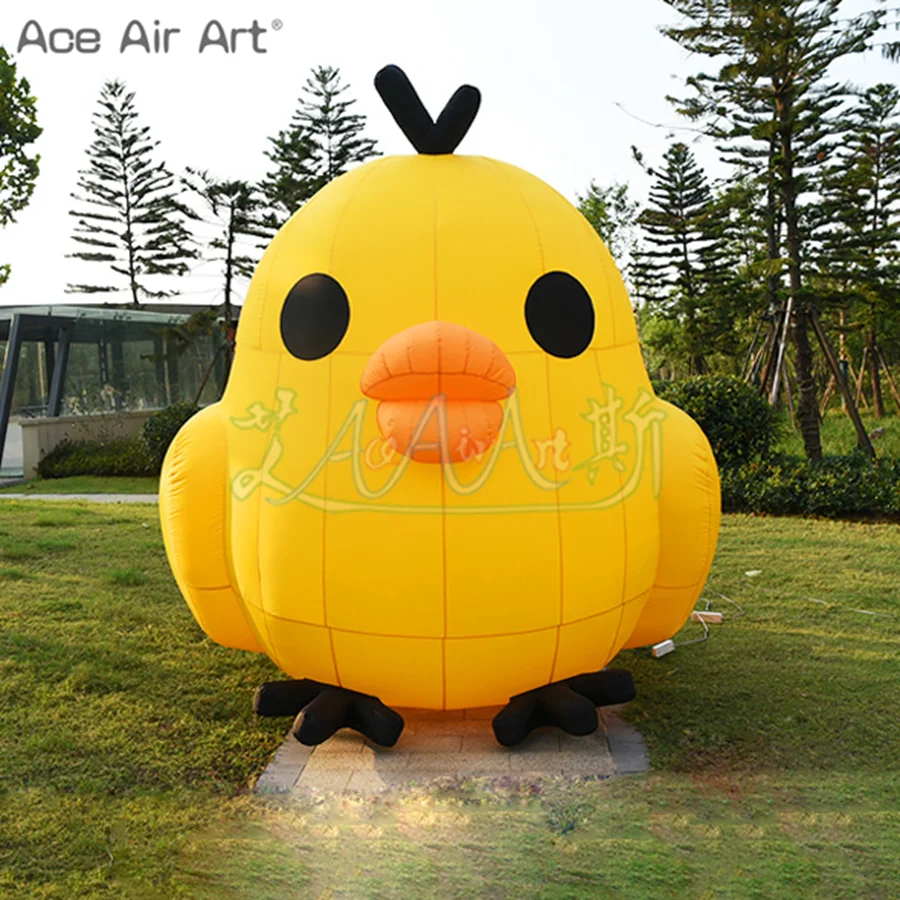 Outdoor Inflatable Chick Ballon, Lovely Inflatable Mascot Replica For Advertising Event Exhibition