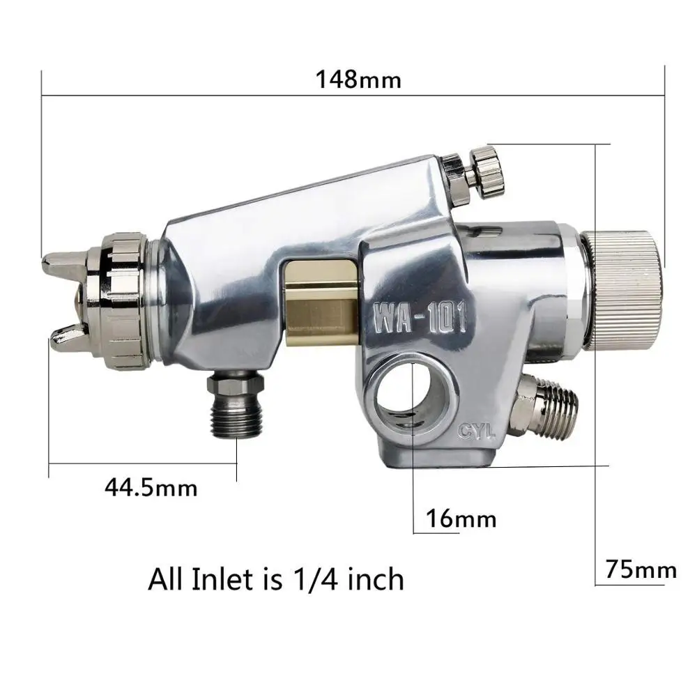 Pistola industrial alta atomização alternativa máquina, profissional ferramenta de pintura automática, equipamento de pulverização pneumática