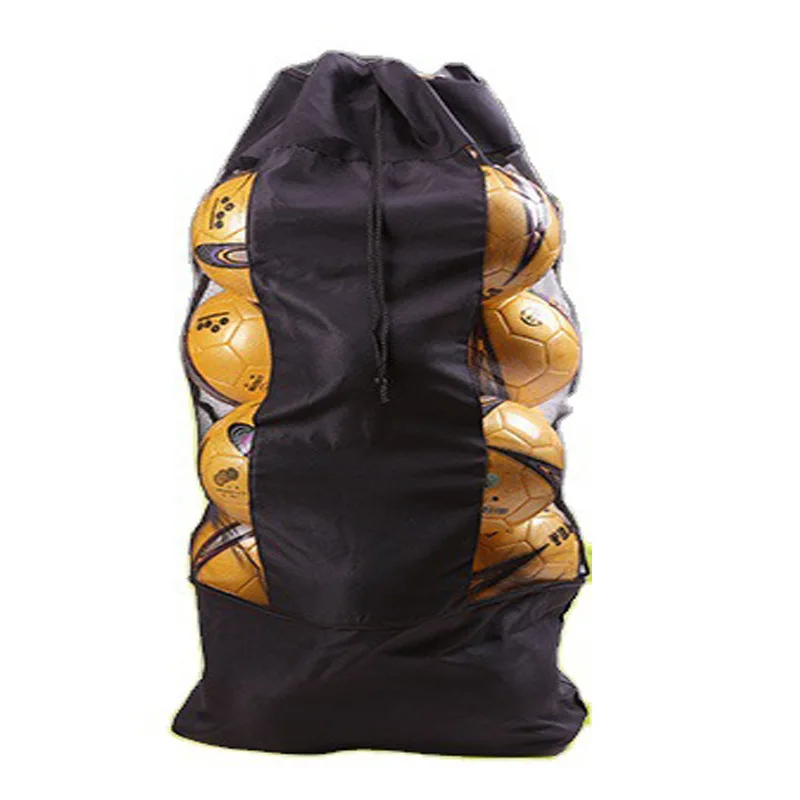 Large Thickened Football Basketball Net Bag Canvas Sports Storage Bag Large Capacity and Super Easy To Carry Backpack Organizer