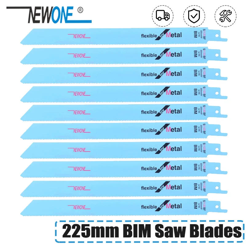 

Newone Saw Blades 225mm Multi Cutting For Bi-metal on Reciprocating Saw Power Tools Accessories