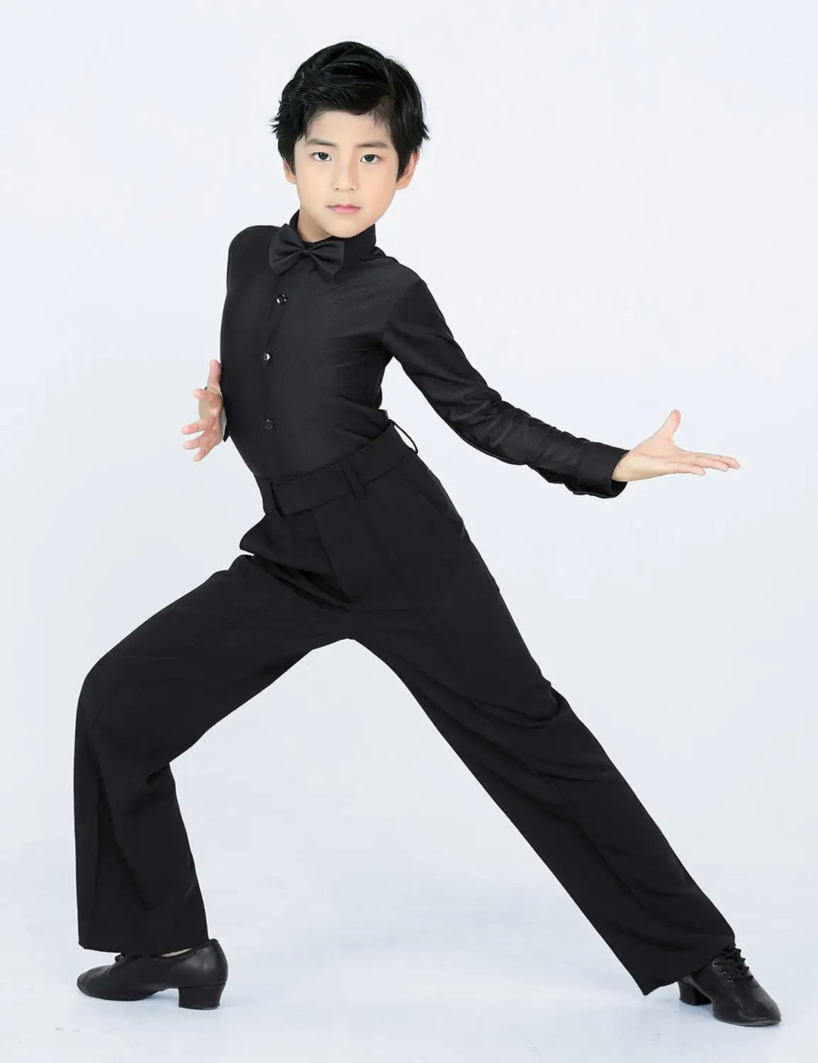 Men Latin Pants Boys Dance Pants Maie Dance Practice Wear Latin Modern Ballroom Performance Dance Pants