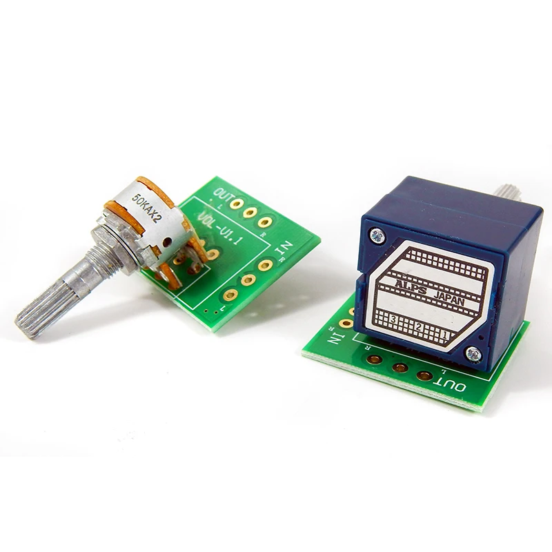 10PCS Audio Volume Potentiometer Switch Variable Resistor Gold-plated PCB Board Of ALPS 27 Two sided Shielding PCB Board
