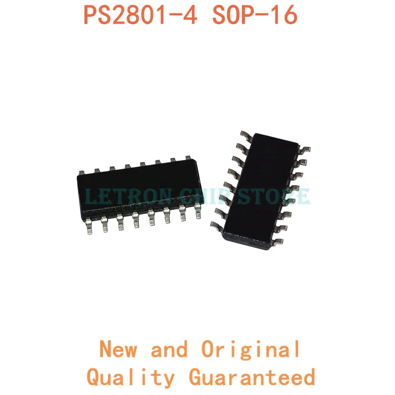 5PCS PS2801-4 SOP16 PS2801C-4 SOP-16 SOP SOIC16 SOIC-16 SMD new and original IC Chipset