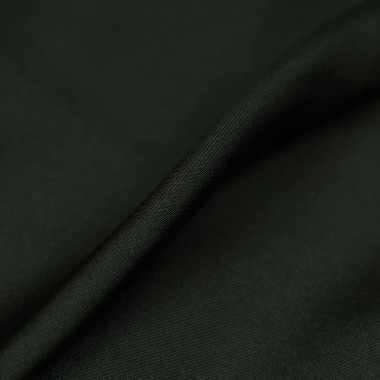 Plain black 100% silk fabric pure silk twill fabric 140cm width 16momme,STW119