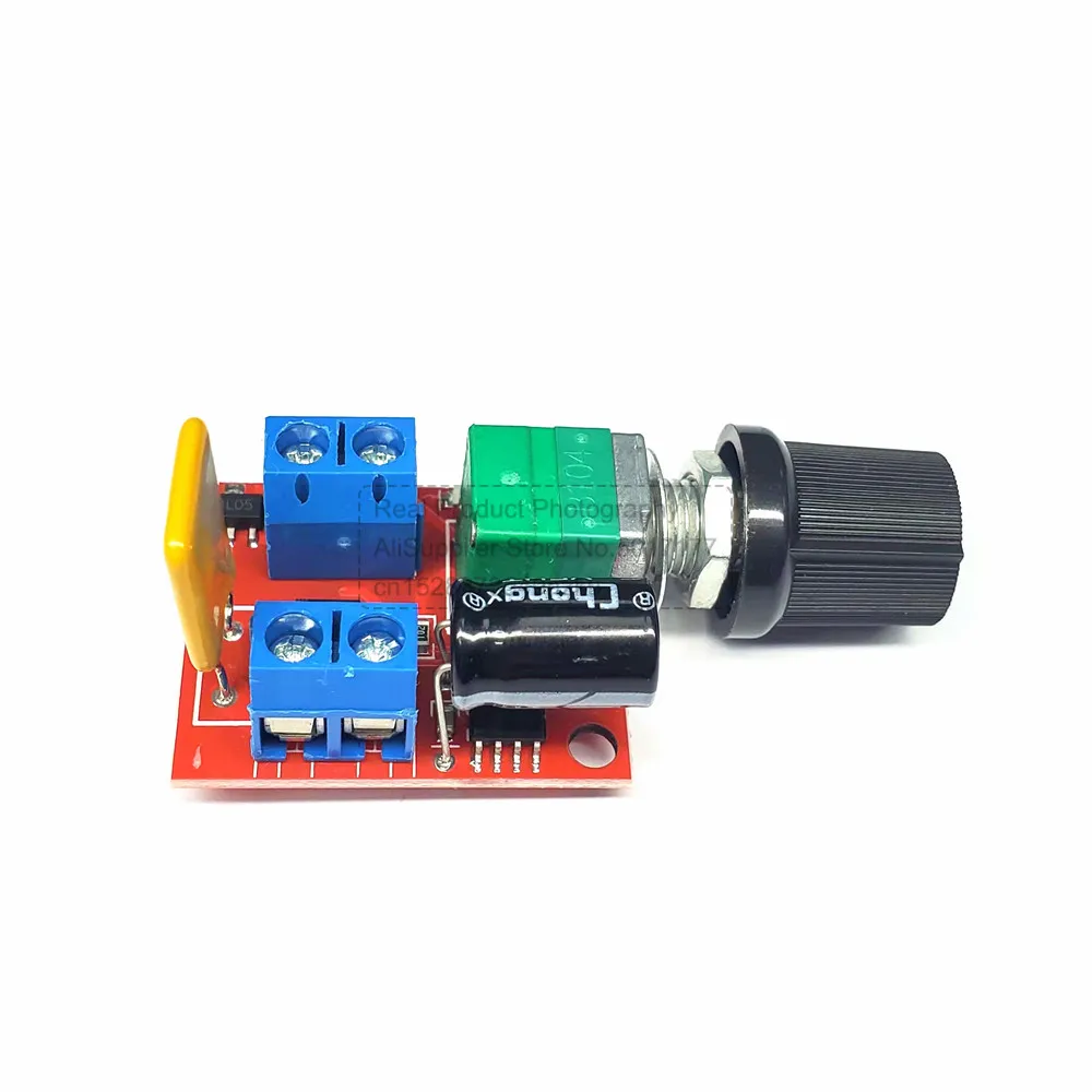 PWM DC Motor Speed Controller Module 4.5V-35V 5A 90W Mini DC-DC Speed Regulator Control Adjust Board Switch for LED Dimming