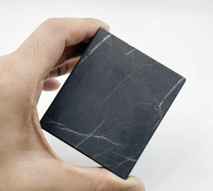 Russia Shungite Brick 80x65x23mm Cubiod,Contain Carbon Fullerenes,Shungite Stone Used For Meditation and Energy Balace