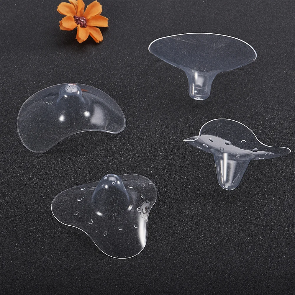 1Pair Silicone Nipple Protectors Feeding Mothers Nipple Shields Protection Cover Breastfeeding Mother Milk Silicone Nipple Cover