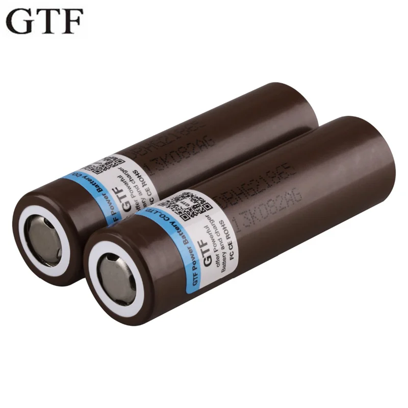 GTF 3.7V 18650 3000mAh HG2 Li-ion Battery Rechargeable battery For flashlight power bank 30A discharge current hg2 batteries