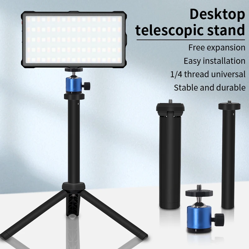 LituFoto All Metal treppiede da viaggio leggero telecomando per supporto per telefono cellulare fotocamera Gopro Live Youtube