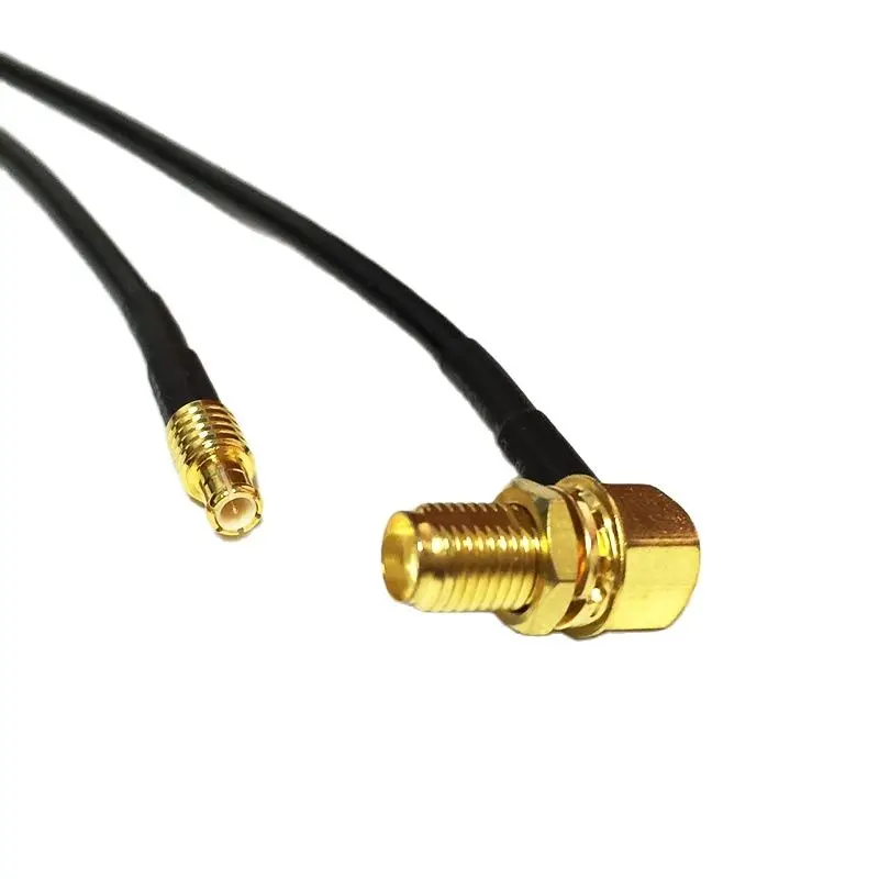 New Modem Coaxial Cable SMA Female Jack Nut Right Angle Switch MCX Male Plug  Connector RG174 Cable 20CM 8