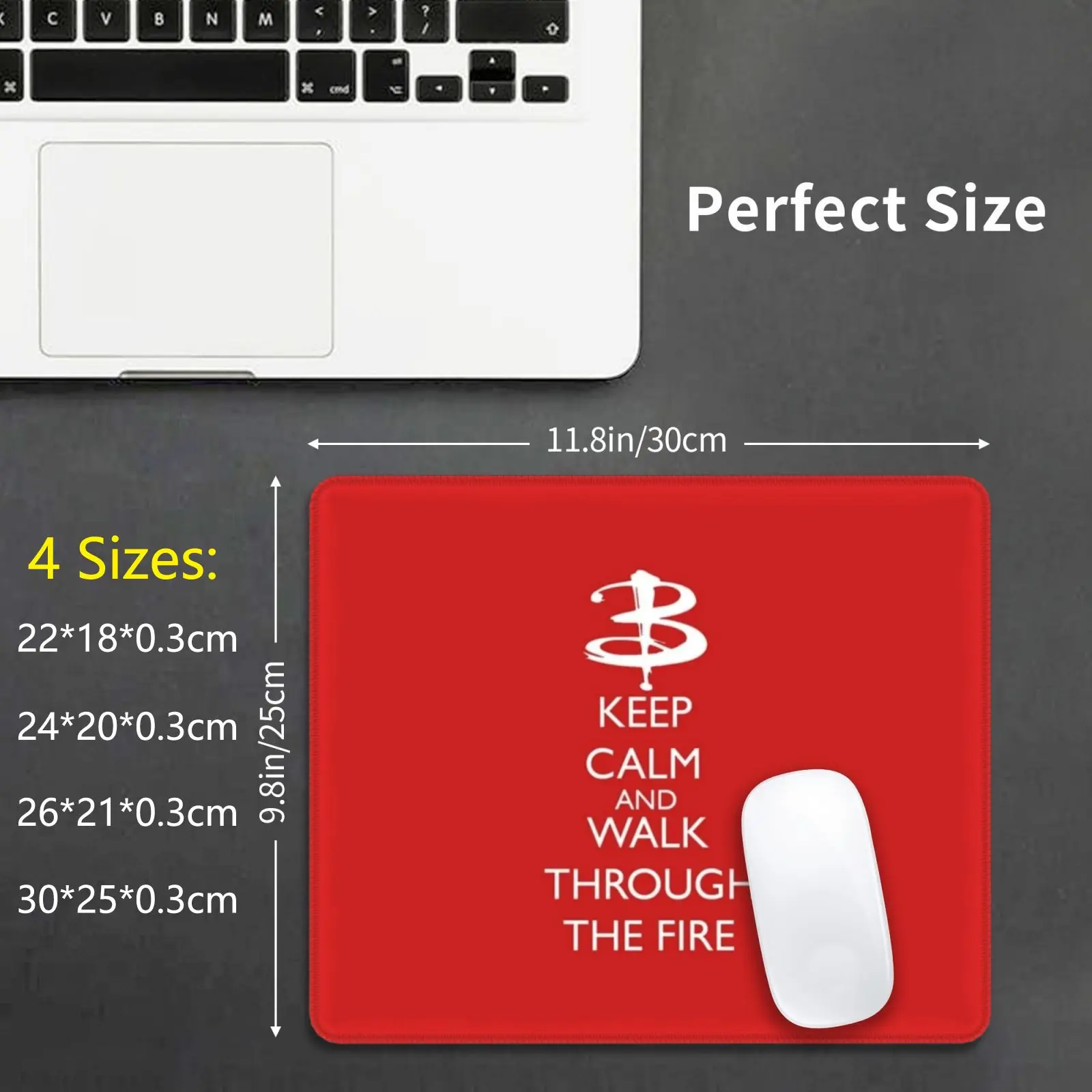 Walk Through The Fire Mouse Pad DIY Print Cushion Keep Calm Walk Through The Fire Once More With Feeling Buffy