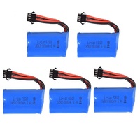 1-5pcs wltoys 18628 18629 18428 18429 1/18 high speed RC truck battery 6.4v 800mah Li-ion battery /USB charger