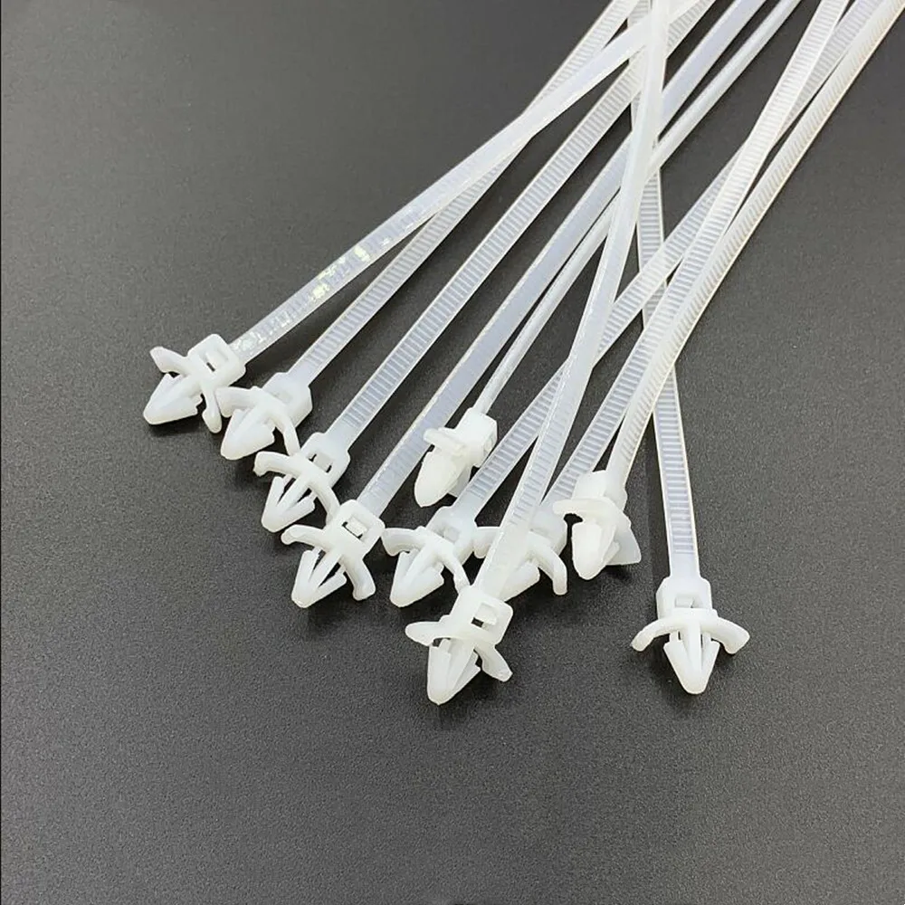 500PCS/1LOT 3*100 4*150MM White push mount Nylon Cable Ties