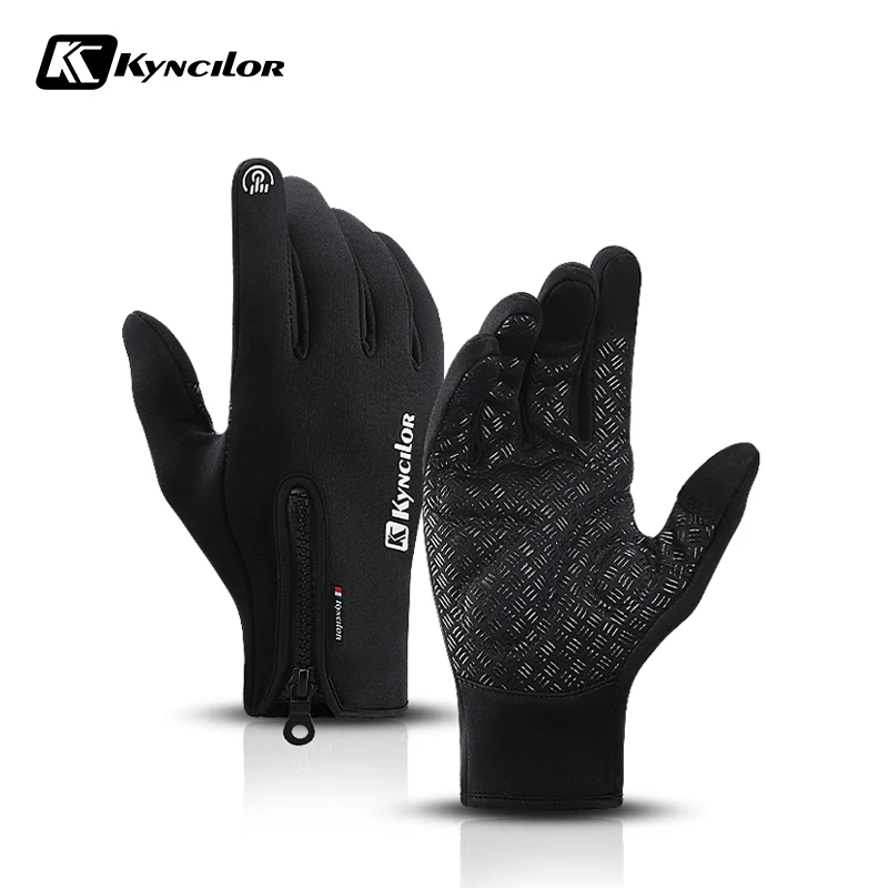 

Kyncilor Shockproof Sponge Winter Warm Cycling Bicycle Bike Ski Outdoor Camping Cycling Hiking Gloves Sports Full Finger Black