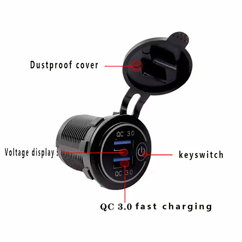 ทุ่มเทรถจักรยานยนต์ USB Charger เหมาะสำหรับ Honda CB400X 2021ดัดแปลงโทรศัพท์มือถือ Fast ชาร์จที่นั่งมอเตอร์อุปกรณ์เสริม