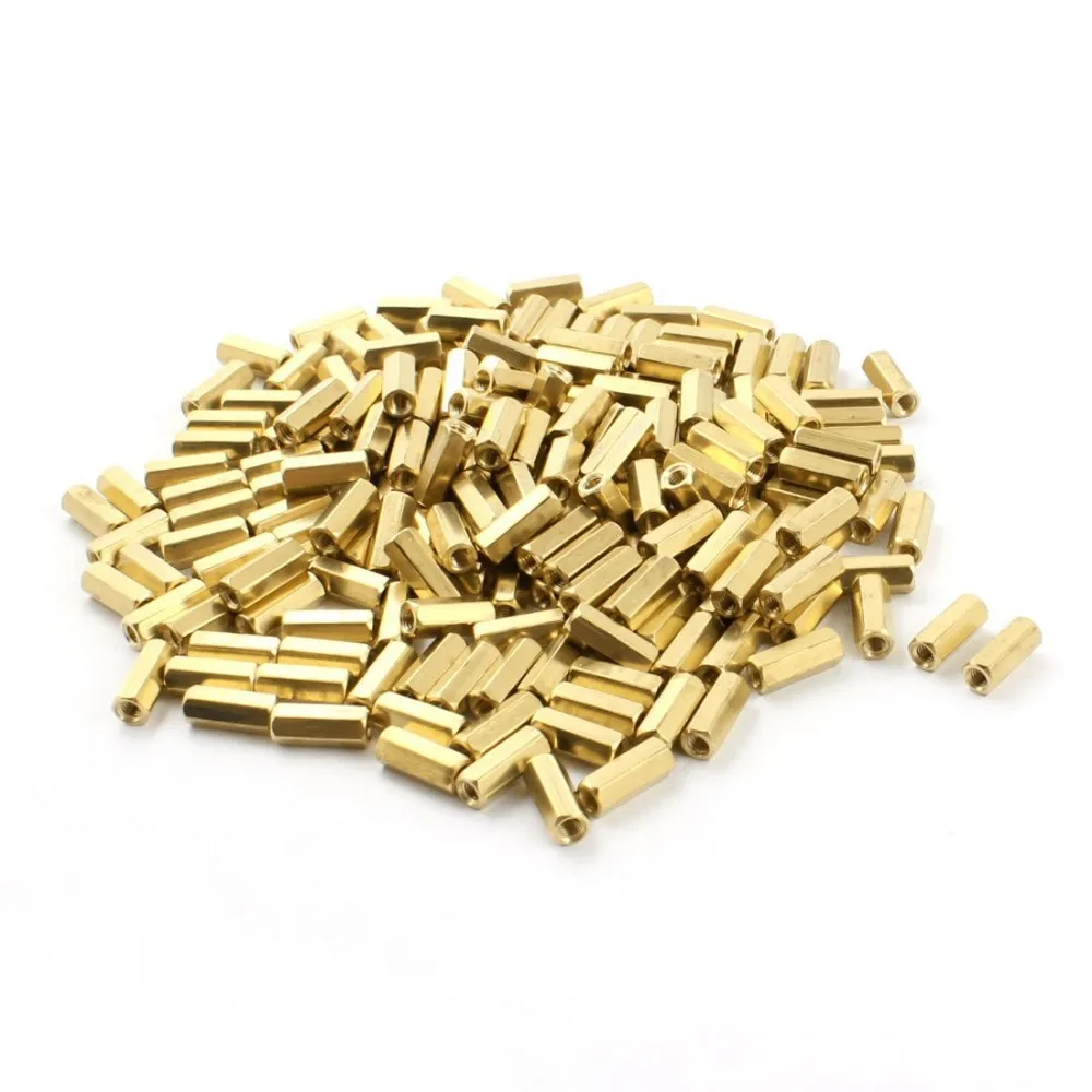 

500pcs Hex Female to Female M2x9mm brass standoff spacer Hexagonal Stud Spacer Hollow Pillars L=9MM