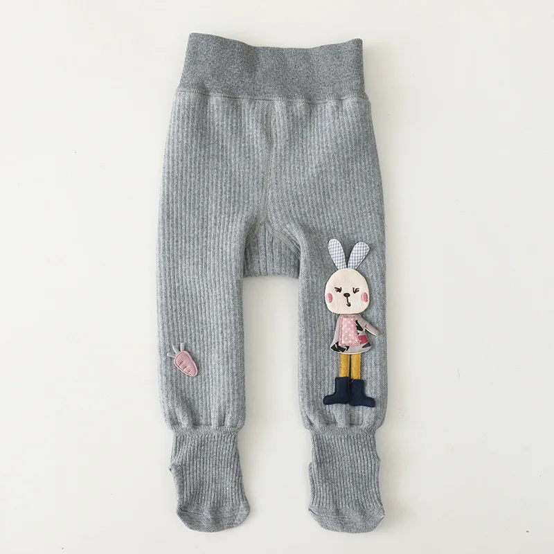 New Thicken Little Girls Tights For Winter Cute Cartoon Warm Baby Girl Clothing Children Clothes 0-8 Years Old Kids Pantyhose