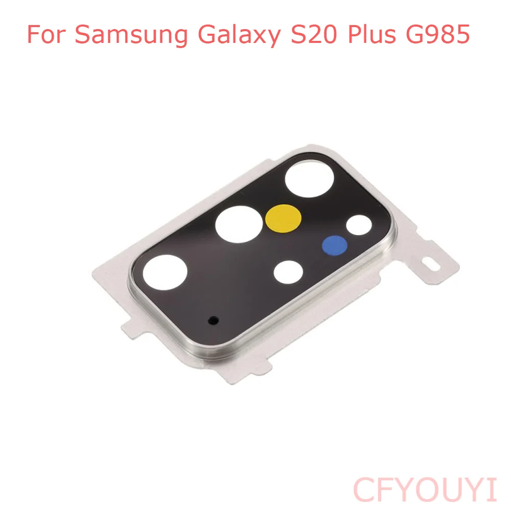 

New Rear Camera Lens Ring Cover Whith Glass Lens Replacement Part For Samsung Galaxy S20+ S20 Plus G985