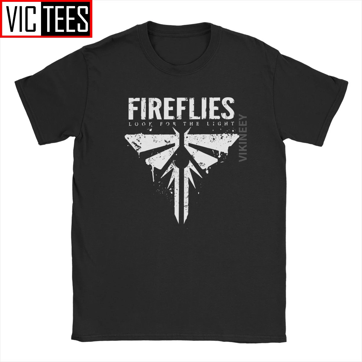 Men's Fireflies Last Of Us T Shirt Ellie Joel Tlou Video Game 100 Percent Cotton Clothes Humorous O Neck T-Shirt