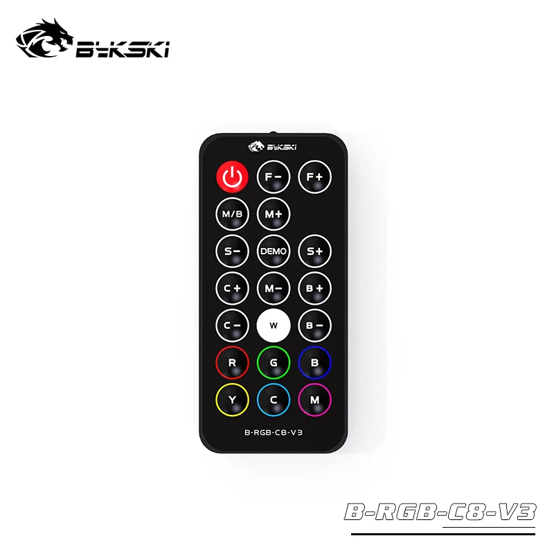 Bykski B-RGB-C8-V3 B-RBW-C8-V4 Lighting Controller for 12VRGB/5VRBW Standard/Sync Motherboard 8+4 interfaces System Control