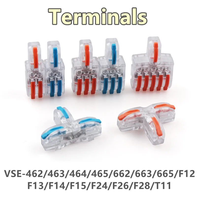 

SE Quick Connection Terminal Series Connector Junction box butt wire artifact, butt plug crimping wire clip VSE-462~465WO 662~66