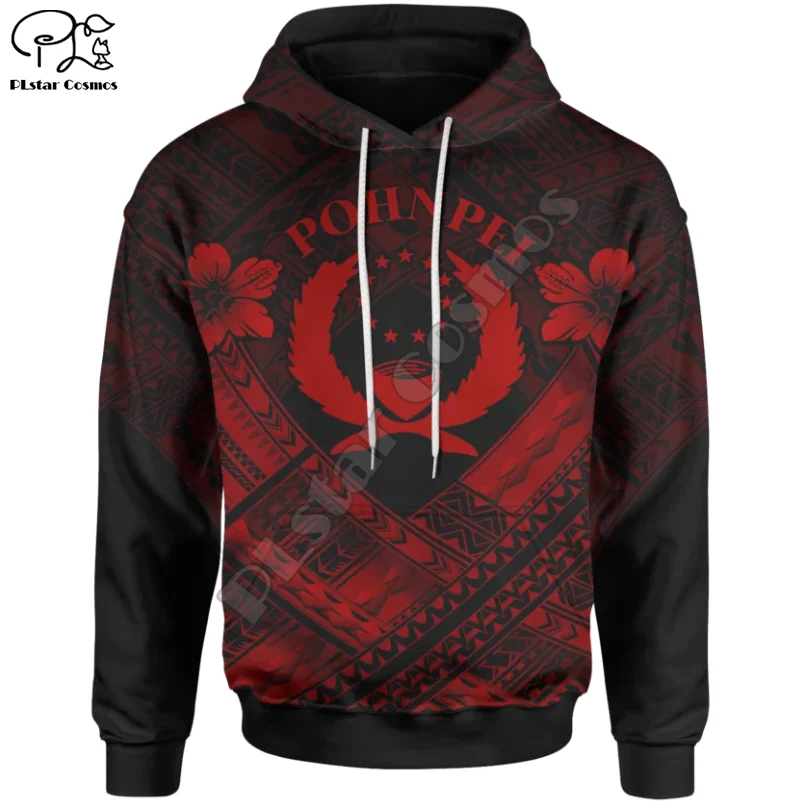 PLstar Cosmos 3DPrint Pohnpei Polynesian Culture Tribe Turtle Tattoo Unisex Men/Women Funny Harajuku Streetwear Zip Hoodies-e8
