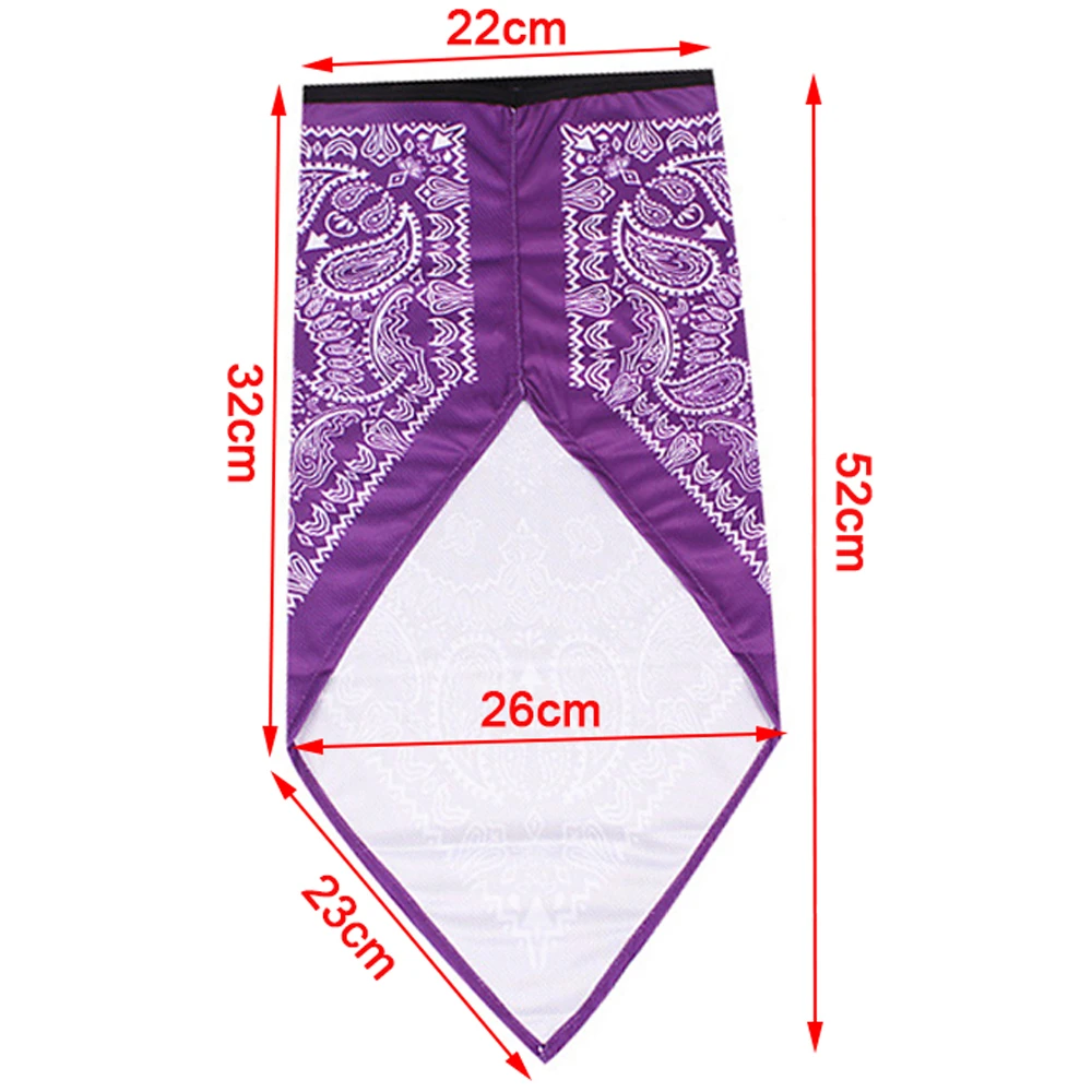 Cycling Bike Ice Silk Half Face Mask Neck Cover Magic Scarf Unisex Men Women Breathable Triangle Bandana Balaclava Sun Protectio