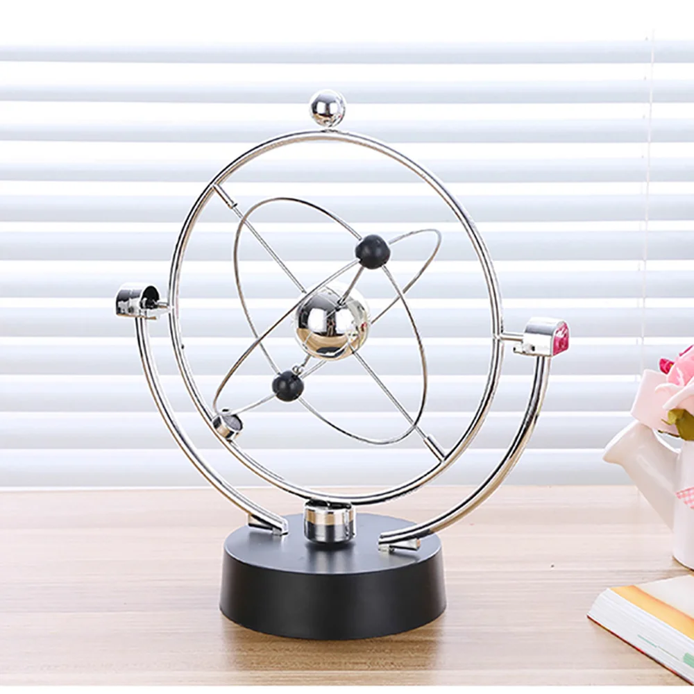 Pendule Newton avec Rotation et Mouvement Perpétuel, Boule d\'Équilibre, Gobelet Physique, Artisanat, Décorations de Table de Maison, Jouet de