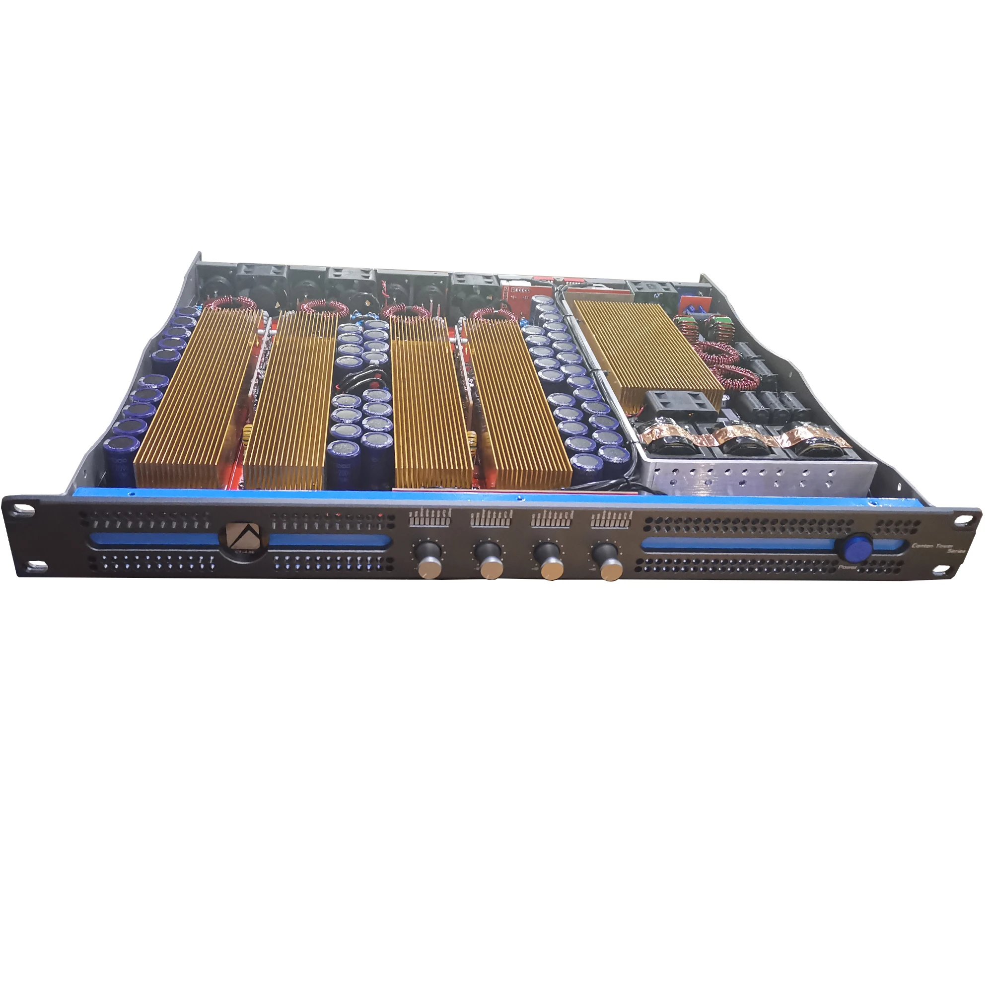 4 قنوات 2000 واط فئة D مكبر كهربائي الصوت المهنية 1U مضخم الطاقة الرقمي ، DJ خلاط الصوت خط صفيف مكبرات الصوت