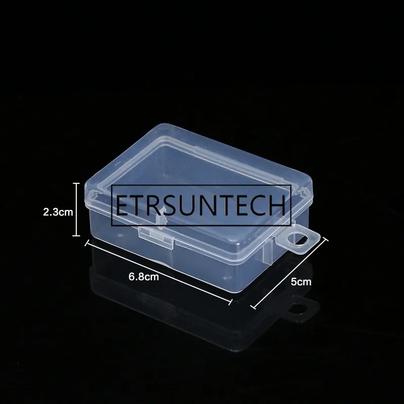 400pcs Transparent Plastic Box Storage Collections Product Fishing Hook Storage Box Mini Case Clear Small Box