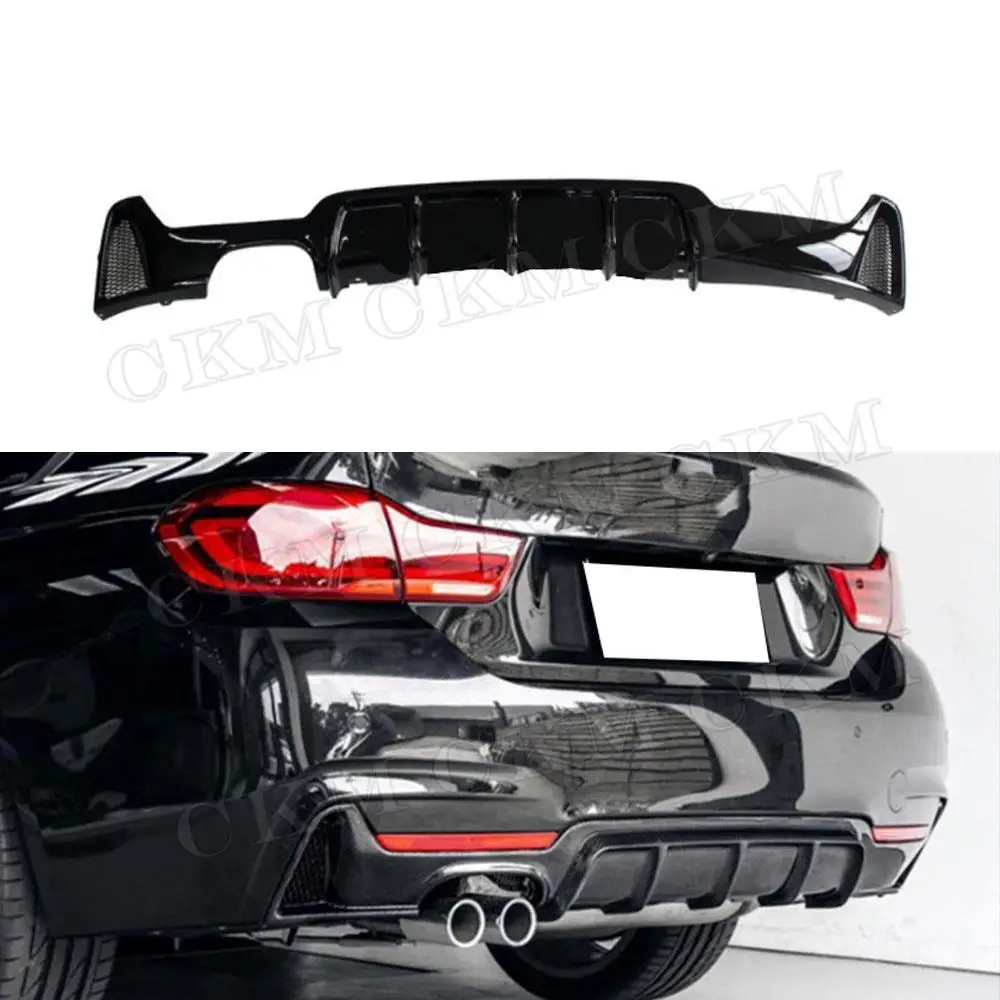 

Matte Black Rear Lip Diffuser Spoiler For BMW 4 Series F32 F33 F36 M Sport 2014-2018 Carbon Look Rear Bumper Guard