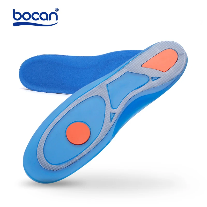 Bocan シリコンゲルインソール足ケア足底筋膜炎のため踵骨骨棘靴衝撃吸収パッドアーチ整形外科インソール