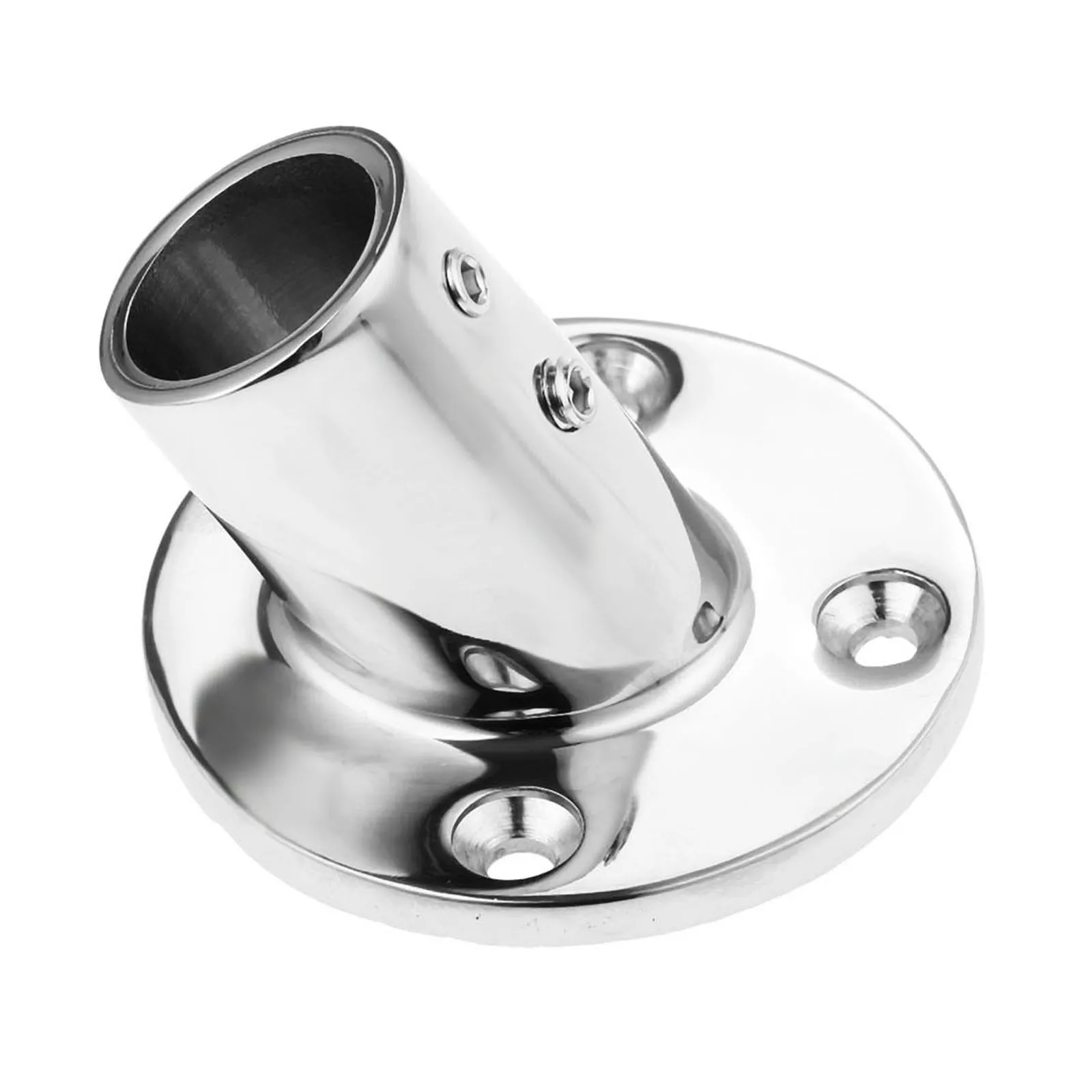 

1 Pc Marine Yachts 316 Stainless Steel 60 Degree 22mm 7/8" Tube Round Base Hand Rail Railing Fitting Marine Hardware