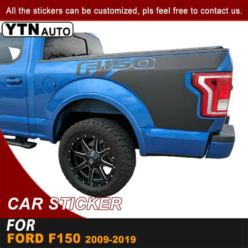 

Rear Trunk Car Sticker For Ford F150 2009-2013 2014 2015 2016 2017 2018 2019 Racing Stripe Bed Box Graphic Vinyl Decals