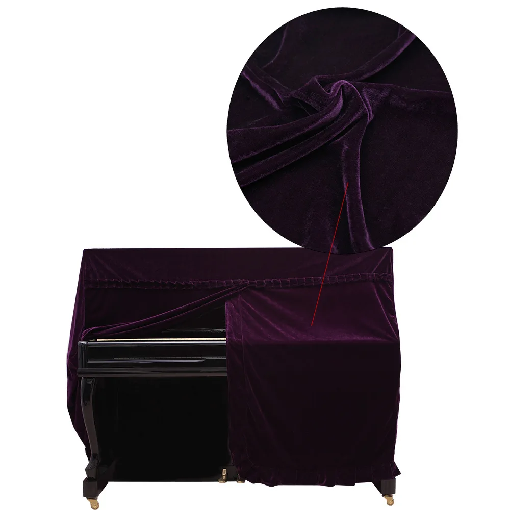 

Hot for The High-Grade Thickened Pleuche Piano Cover Anti-Static Dust-Proof Piano Cover Pleuche Velvet