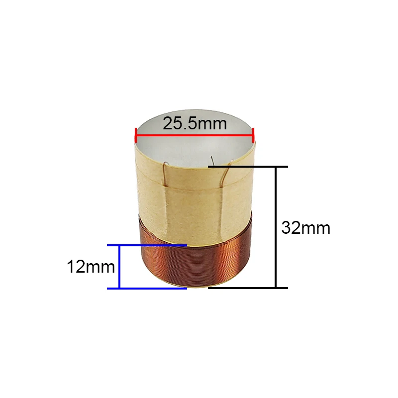 GHXAMP 25.5mm 4ohm głośnik cewka drgająca Mid-bass naprawa cewki głośnika 2 szt.