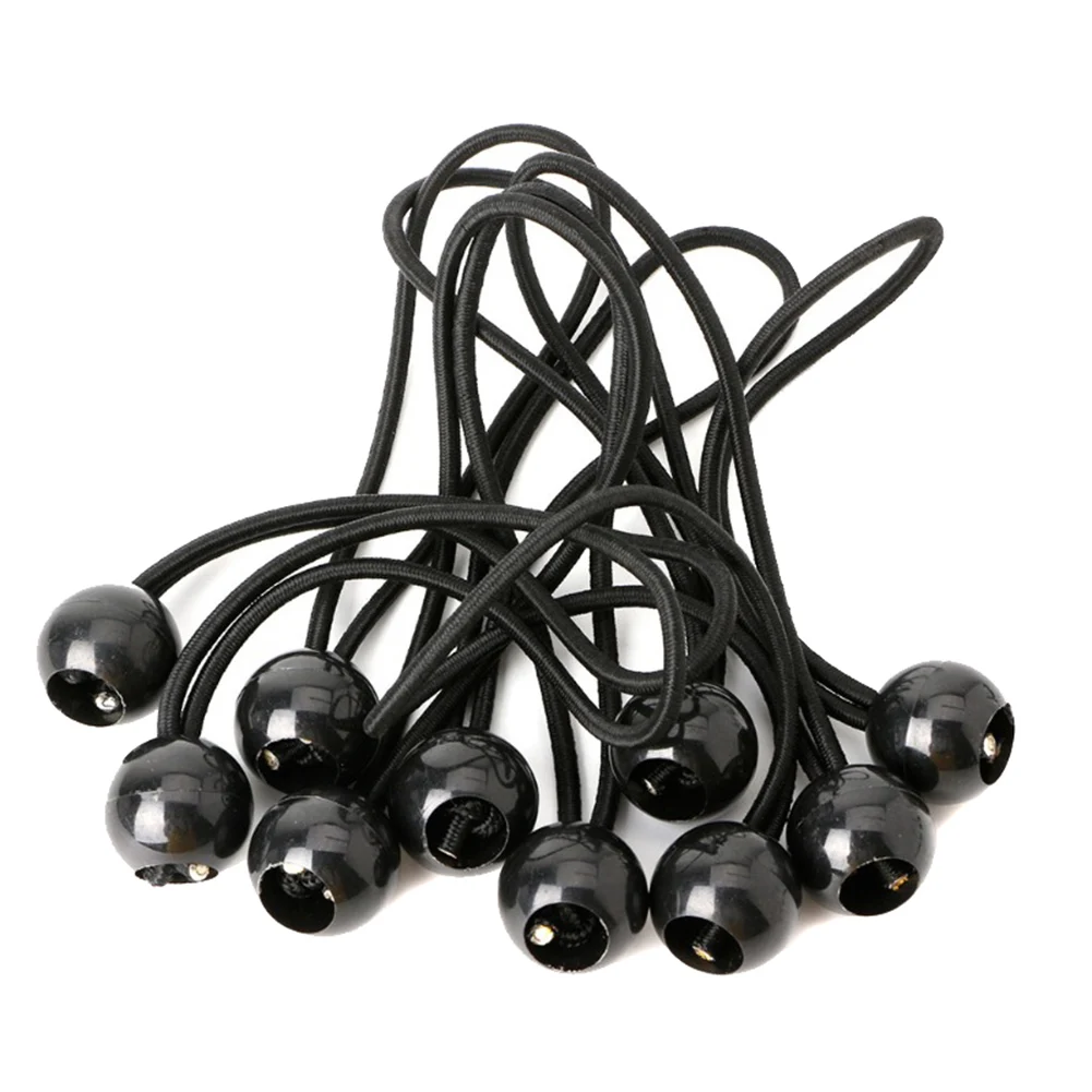폴대 50pcs Tent Accessories Tent High Elastic Ball Bands Plastic Ball Tent Rope Head Bungee Cords Trampoline Baggage Belts Bungee