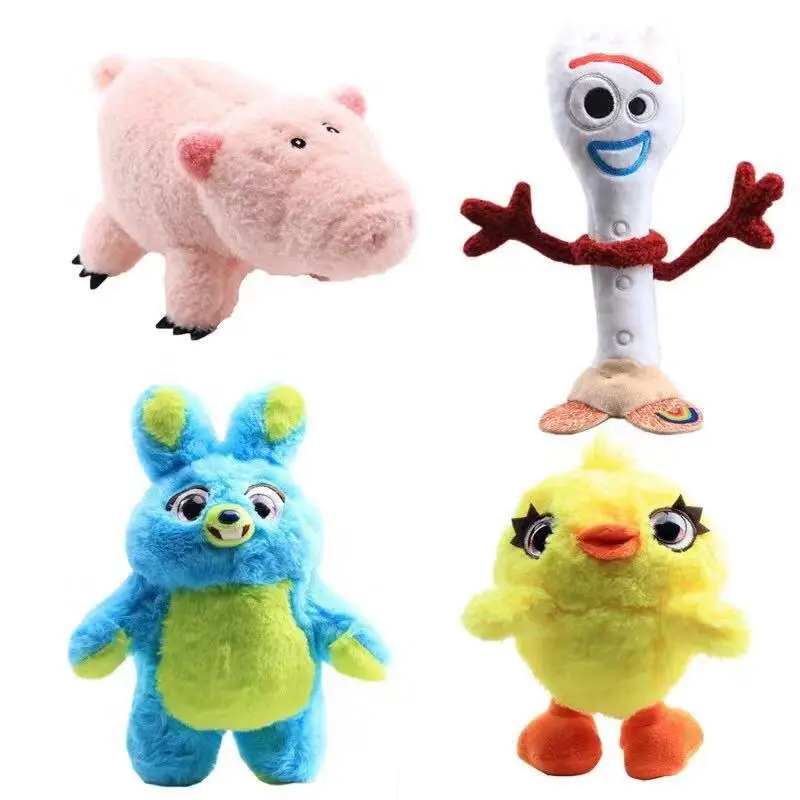 Pixar Movie Toy Story 4 Forky Woody Buzz Lightyear Jessie Bunny Stuffed Dolls Soft Plush Toys Decoration 20/35/45CM Kids Gift