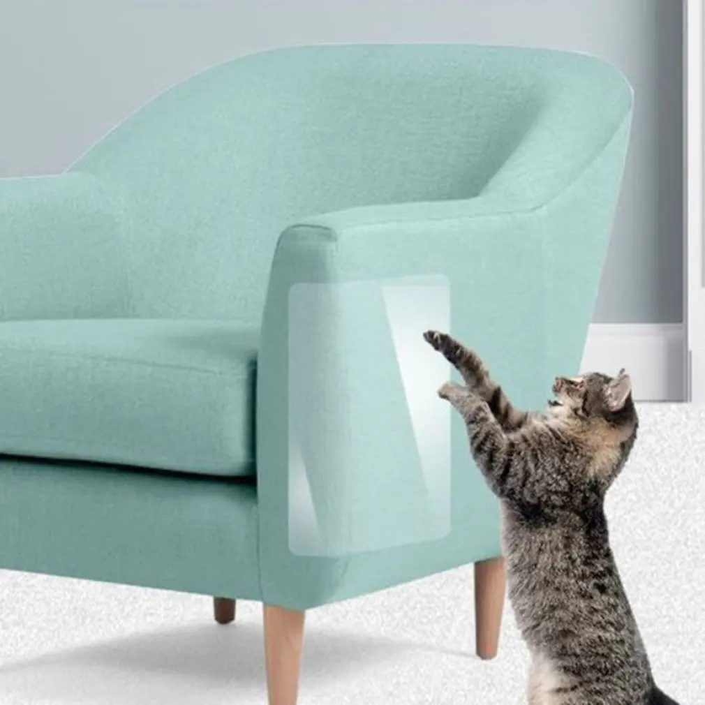 Protector de muebles para gatos, rollo de cinta antiarañazos, prevención de arañazos, pegatina transparente para sofá