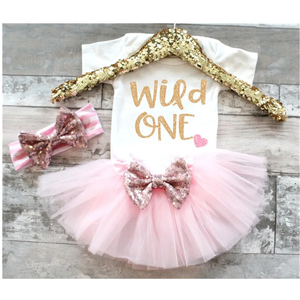 

customize 1 Year Baby Girl First Birthday Tutu Dress Kids Gold Dresses for girls Christening 6 Months 1st 2nd Cake Puffy Vestido