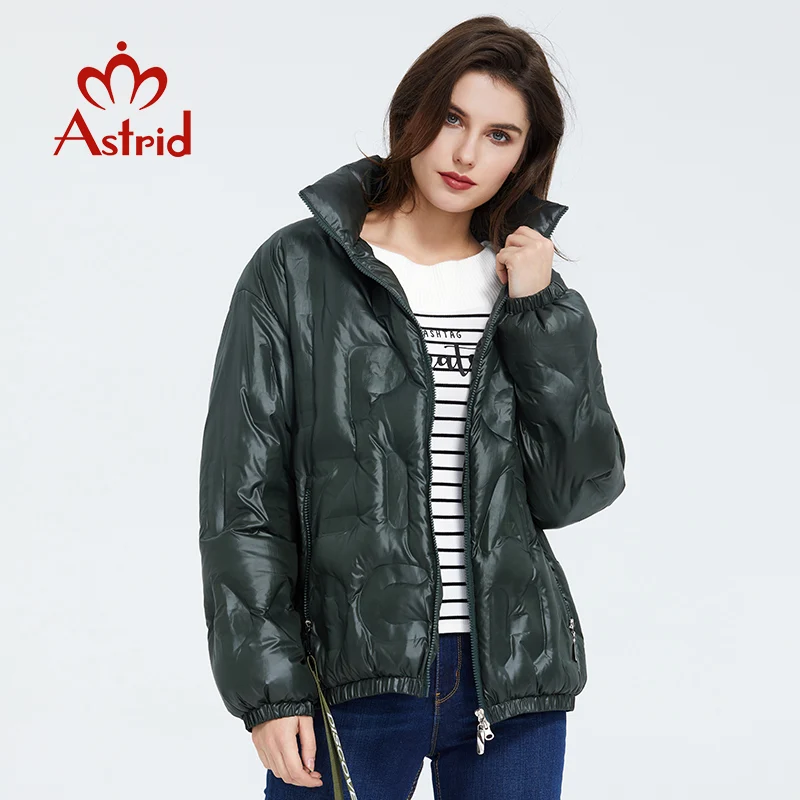 Astrid 2022 Spring coat women Warm Thin Cotton Short loose Parka casual fashion female high quality Outwear trend Jacket ZR-3019